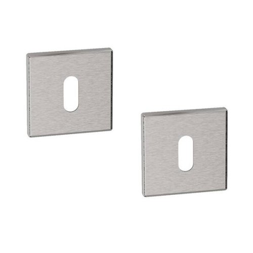 Coppia bocchette quadre foro Patent Reguitti Q08KN acciaio inox Aisi 304