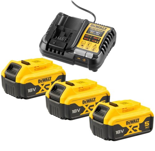 DEWALT DCB1104P3-QW kit caricabatteria DCB1104 + 3 batterie DCB184 5ah