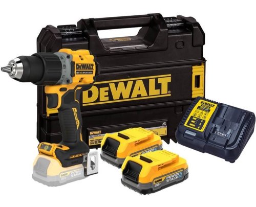 Trapano avvitatore a percussione Dewalt DCD805E2T-QW 18V 2.0Ah Powerstack