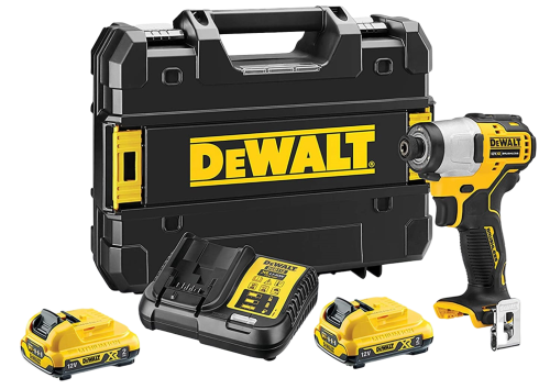 Avvitatore ad impulsi Dewalt DCF801D2-QW 1/4" 12V 2Ah litio