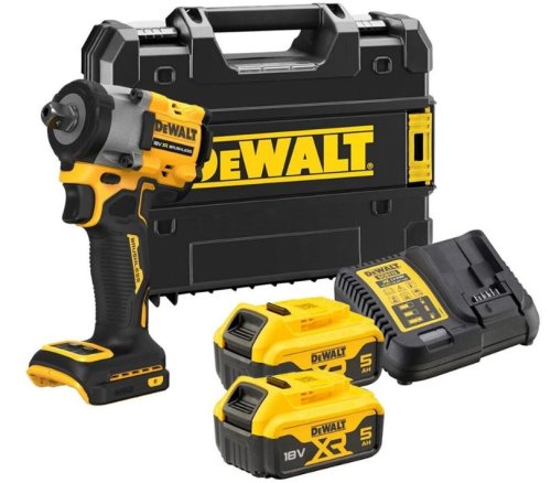 Avvitatore a impulsi 1/2" Dewalt DCF922P2T-QW doppia batteria 18V 5Ah