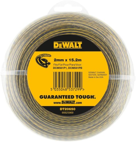 Filo decespugliatori ø 2.0 mm x 15.2 m DEWALT DT20650-QZ