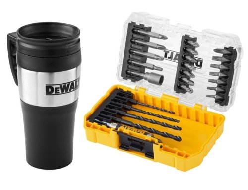DEWALT DT70707-QZ inserti avvitare + punte trapano + tazza termica (25 pezzi)