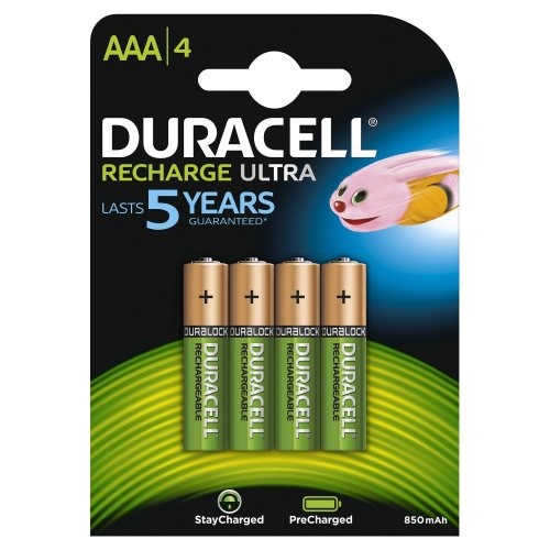 Batterie ricaricabili Duracell Recharge Ultra AAA Mini Stilo