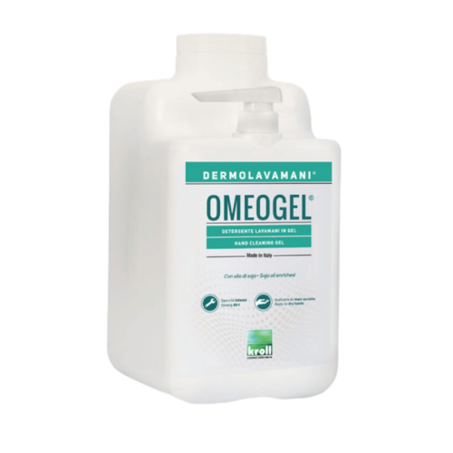 Detergente lavamani in gel con Microgranuli Kroll Omeogel 5 litri