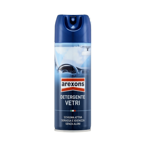 Detergente vetri auto schiuma attiva spray sgrassante Arexons 200 ml