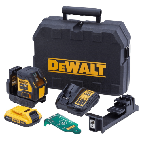 Dewalt DCLE34021D1-QW Livella Laser croce raggio verde 18V Li-Ion 2 Ah