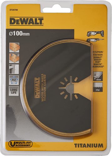 Dewalt DT20709-QZ lama semicircolare taglio legno, plastica e cartongesso mm 100