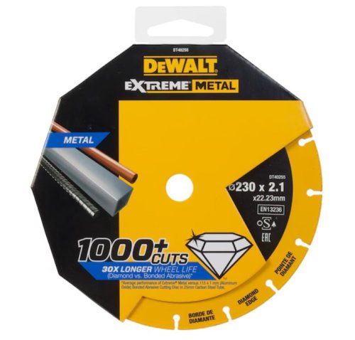 Disco diamantato Extreme Metal Dewalt DT40255-QZ ø 230x22x2,1