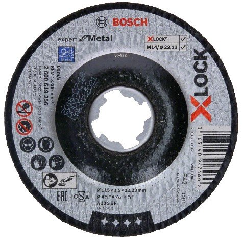 Dischi da taglio centro depresso Bosch X-LOCK Expert Metal - ø mm 115x2,5