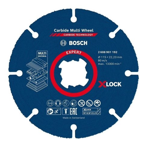 Disco da taglio Bosch X-LOCK Carbide Multi Wheel - ø mm 115x1