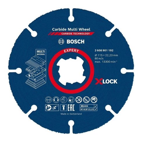Disco da taglio Bosch X-LOCK Carbide Multi Wheel - ø mm 125x1