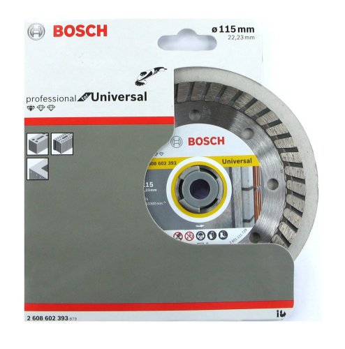 Disco diamantato Bosch ø mm 115x2x22,2 Universal Turbo