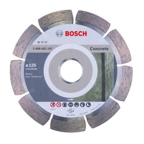 Disco diamantato Bosch STANDARD FOR CONCRETE per taglio cemento ø 125x1,6 mm
