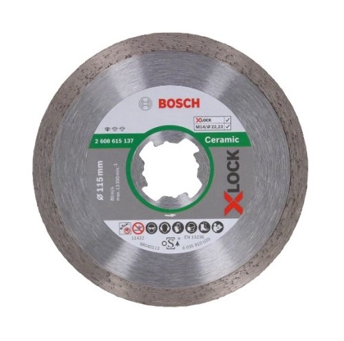 Disco diamantato Bosch X-LOCK Standard Ceramic - ø mm 115x1,6