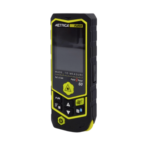 Distanziometro metro laser 60m Metrica Flash POINT to POINT 60