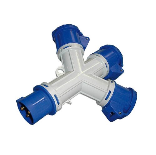 Distributore elettrico a 3 prese CEE IP44 230V/16A 3 poli