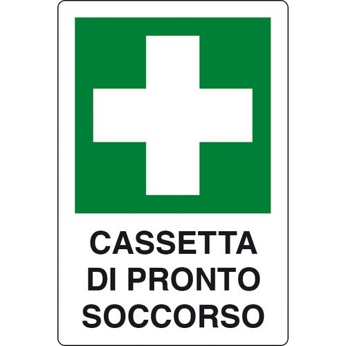 Cartello segnaletico "CASSETTA DI PRONTO SOCCORSO" cm 30x20