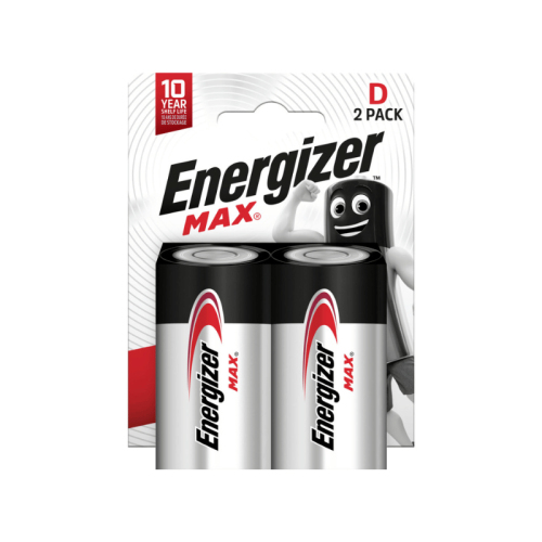ENERGIZER MAX D LR20 - 2 batterie Torcia alcaline 1,5V