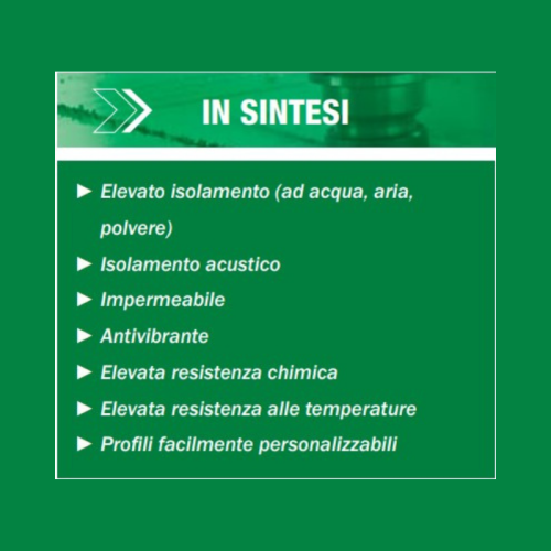 Guarnizione adesiva antispiffero isolamento termico e acustico Aerstop (L x H) - mm 10x2