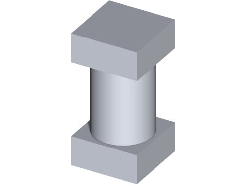 Perno quadro superiore per ante cancello TIPO (1) FAC 247 - VC6201 - ø mm 18,0