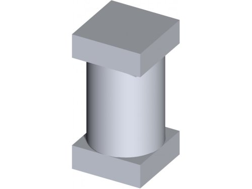 Perno quadro superiore per ante cancello TIPO (2) FAC 247 - VC6202 - ø mm 30