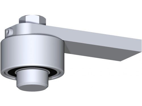 Cardine superiore a saldare in acciaio zincato per cancelli FAC 260 -VC4101 - ø mm 40