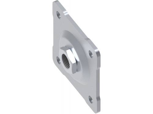 Piastra per cardine imbutita regolabile 4 fori a fissare FAC RC1024 - ø mm 22