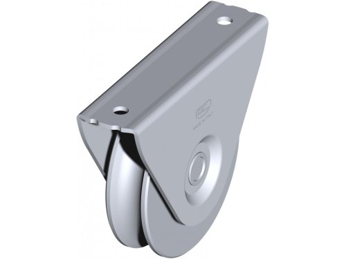 Ruota gola tonda supporto esterno FAC 101/20 - VA1407 ø 75 mm