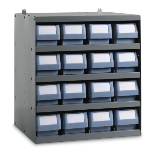 Scaffale porta minuteria a parete 16 contenitori Fami BOX CLASSIC 496x404x546 mm