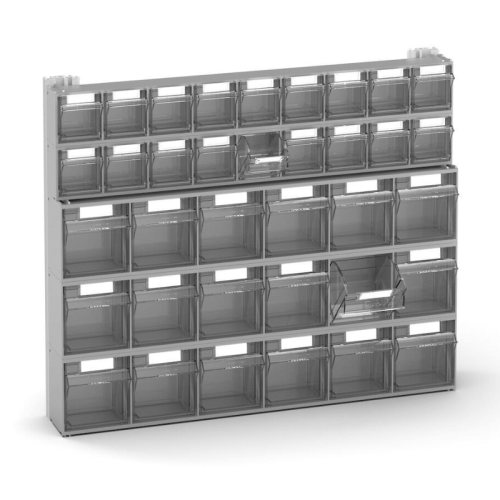 Scaffale porta minuteria 36 cassetti Fami Visual Box 602x114x500 mm