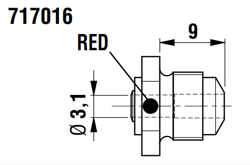 Ugello ricambio rivettatrice RAC171 per rivetto ø 4,8 FARBOLT 717016