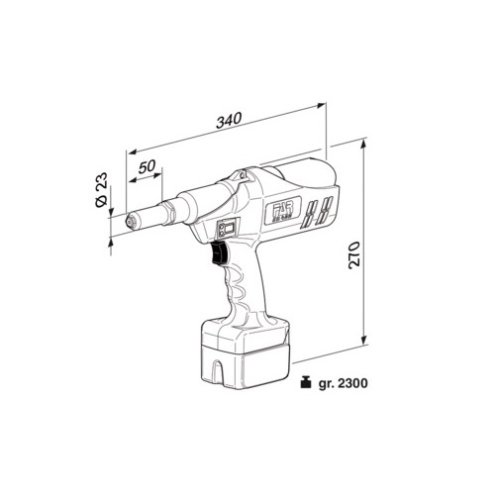 Rivettatrice professionale a batteria FAR EB 400