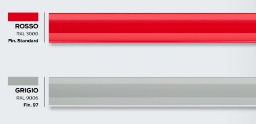 Barra orizzontale maniglione antipanico 1500 mm Cisa ALPHA 07A07.25.0 - - rosso RAL 3000