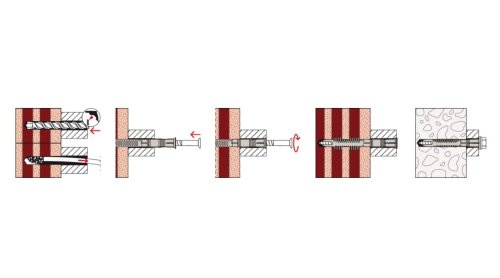 Tassello Fischer FUR-T prolungato vite torx - | mm 10x100