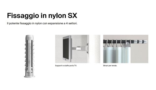Tassello nylon Fischer SX (senza vite) - | mm 5x25