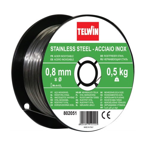 Filo per saldatura acciaio inox Telwin 802051 ø mm 0,8 Gr 500