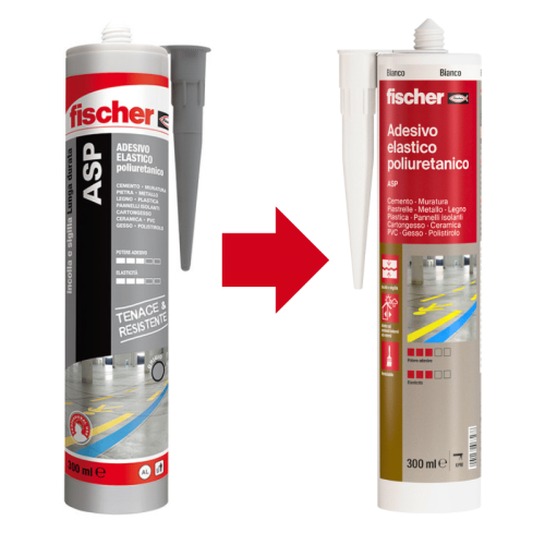 Adesivo sigillante poliuretanico elastico Fischer ASP 310 Bianco 300ml