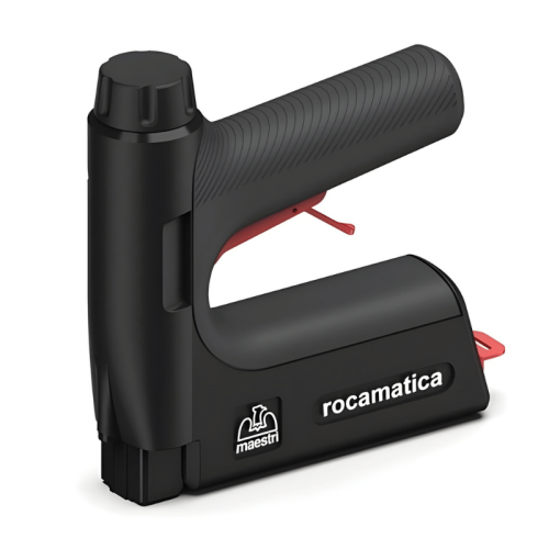 Fissatrice a batteria 3,7V litio Maestri ROCAMATICA 114 + Kit occhiali e punti