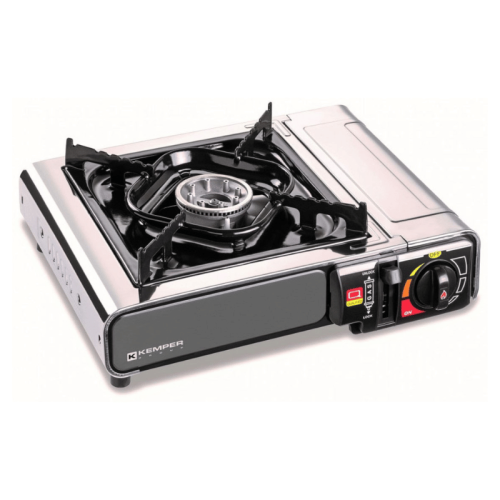 Fornello a gas da campeggio Smart inox Kemper 104987SS