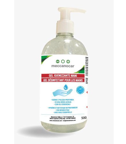 Super Gel igienizzante mani MECCANOCAR - ml 500