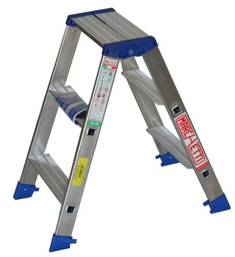 Scala in alluminio Marchetti Gaudì 3 gradini mt 0,75