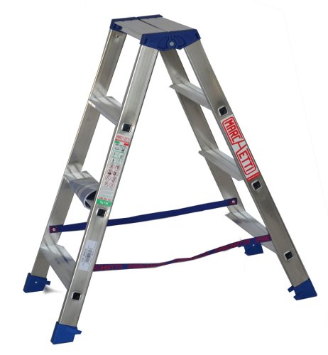Scala in alluminio Marchetti Gaudì 4 gradini mt 1,00