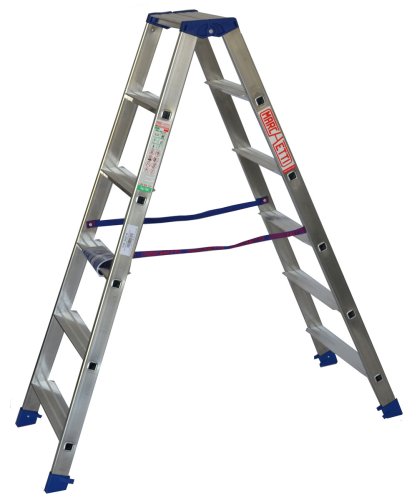 Scala in alluminio Marchetti Gaudì 6 gradini mt 1,60