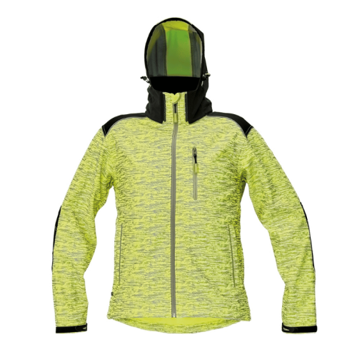 Giacca a vento fluorescente uomo SOFTSHELL KNOXFIELD - taglia L