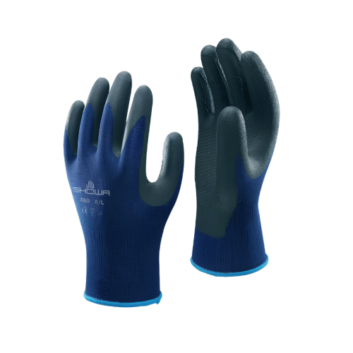 Guanti da lavoro in nitrile e maglia antiscivolo Showa 380 Brado 1685 - TG 8