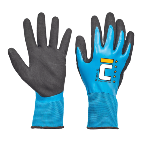 Guanti da lavoro Cerva Tetrax Winter in nylon e lattice - TG 9