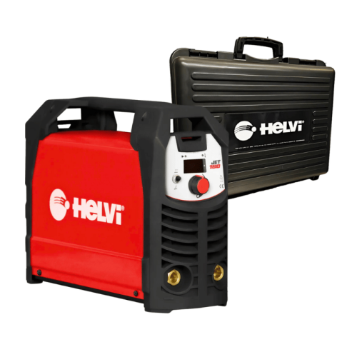 HELVI JET 160 Saldatrice inverter a elettrodo MMA e TIG con accessori e valigetta