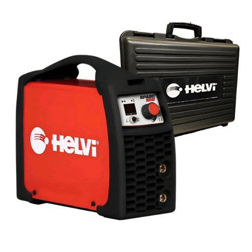 HELVI SPARC 120 Saldatrice inverter ad elettrodo MMA TIG con accessori in valigetta