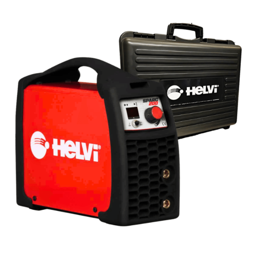 HELVI SPARC 200 Saldatrice inverter ad elettrodo MMA TIG con accessori in valigetta